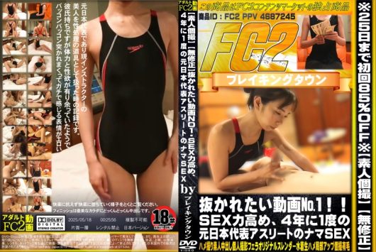 抜かれたい動画 1！！SEX力高め、4年に1度の元日本代表アスリートのナマSEX